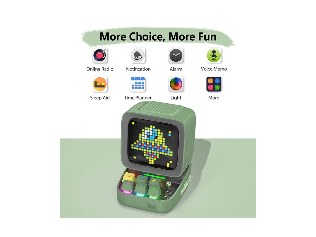 Divoom Ditoo-Pro Retro Pixel Art Bluetooth Speaker - Green in Qatar Divoom Ditoo-Pro Retro Pixel Art Bluetooth Speaker - Green in Qatar